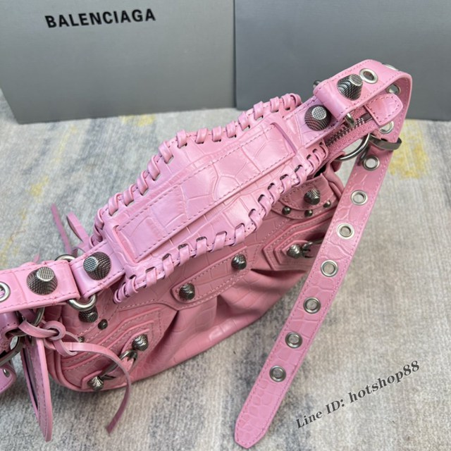 Balenciaga專櫃爆款Le Cagole半月牙腋下包 巴黎世家小號餃子包單肩包 fyj1331